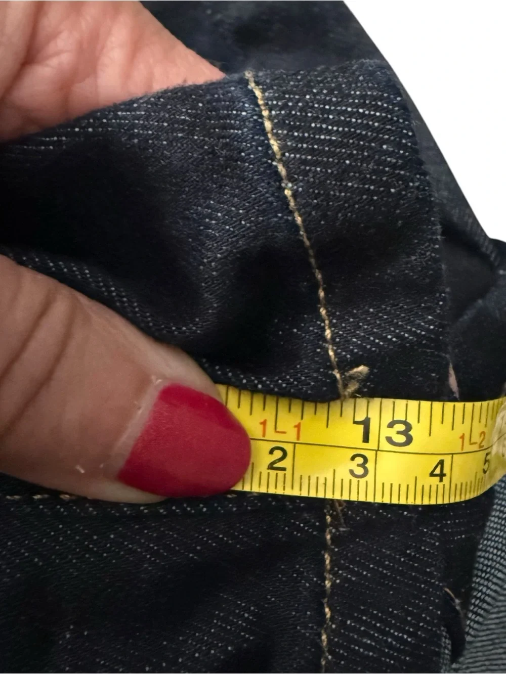St John’s Bay Bermuda women’s Sz 18 Dark Blue Denim Jeans Shorts